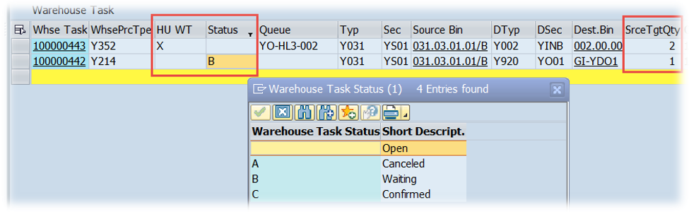 Manual Return Task Confirmation